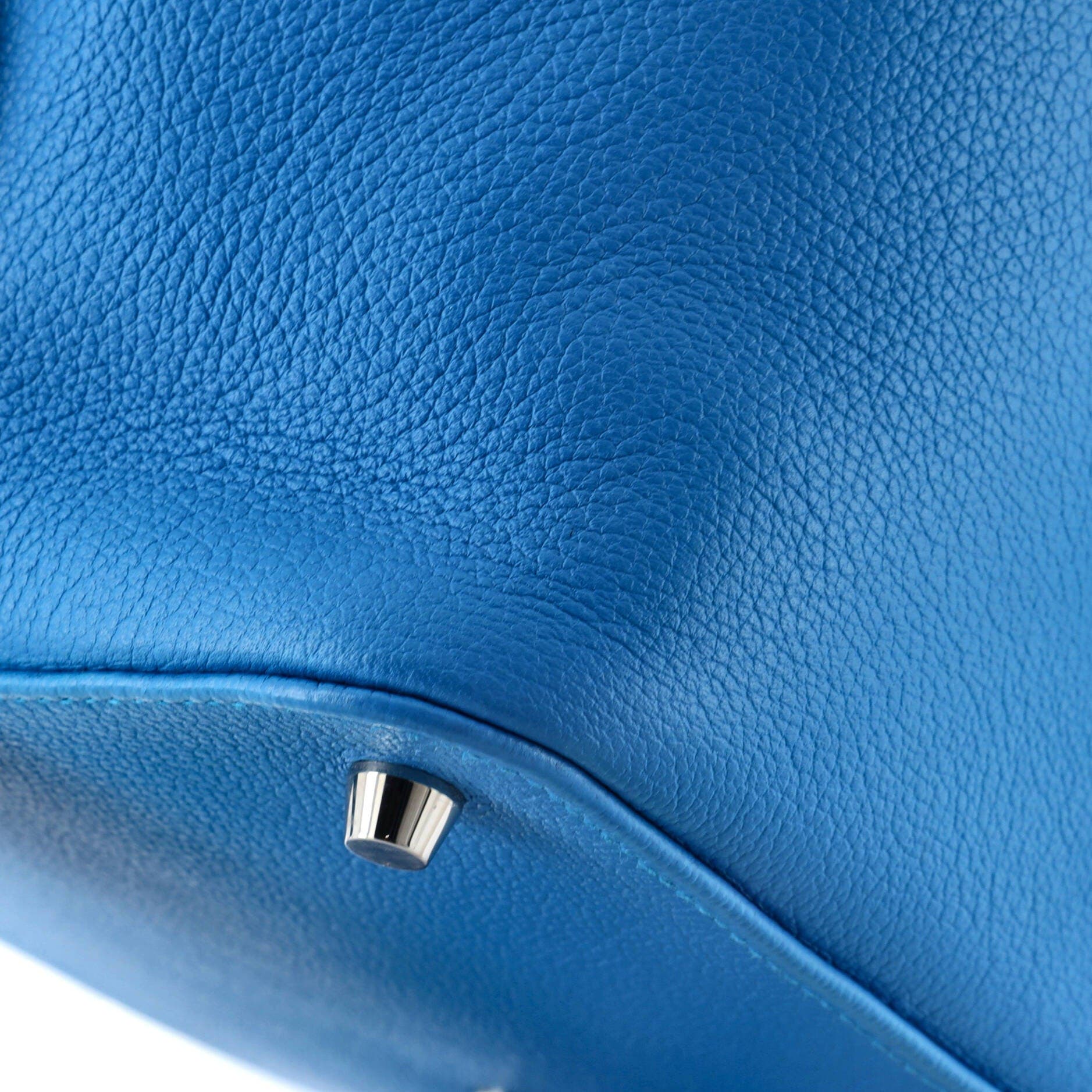 Pre-Owned Hermes Toolbox Bag Evercolor 26, Alternate, color, Bleu Zanzibar