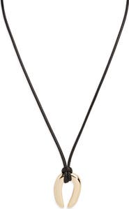 ARGENTO VIVO Serena Upside Down Horseshoe Pendant Cord Necklace