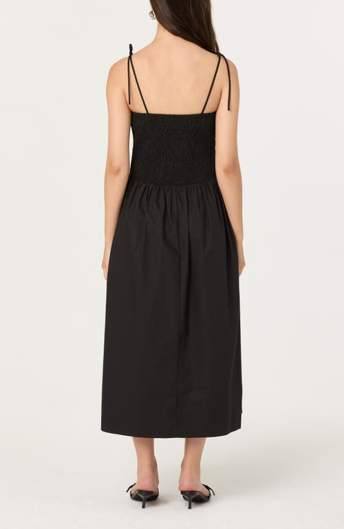 Astr The Label Drop Waist Smocked Midi Dress
