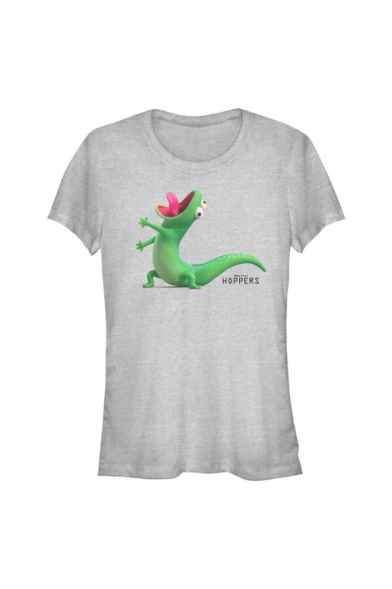 Junior's Hoppers Tom Lizard Celebration Pose  Graphic T-Shirt, Main, color, Athletic Heather