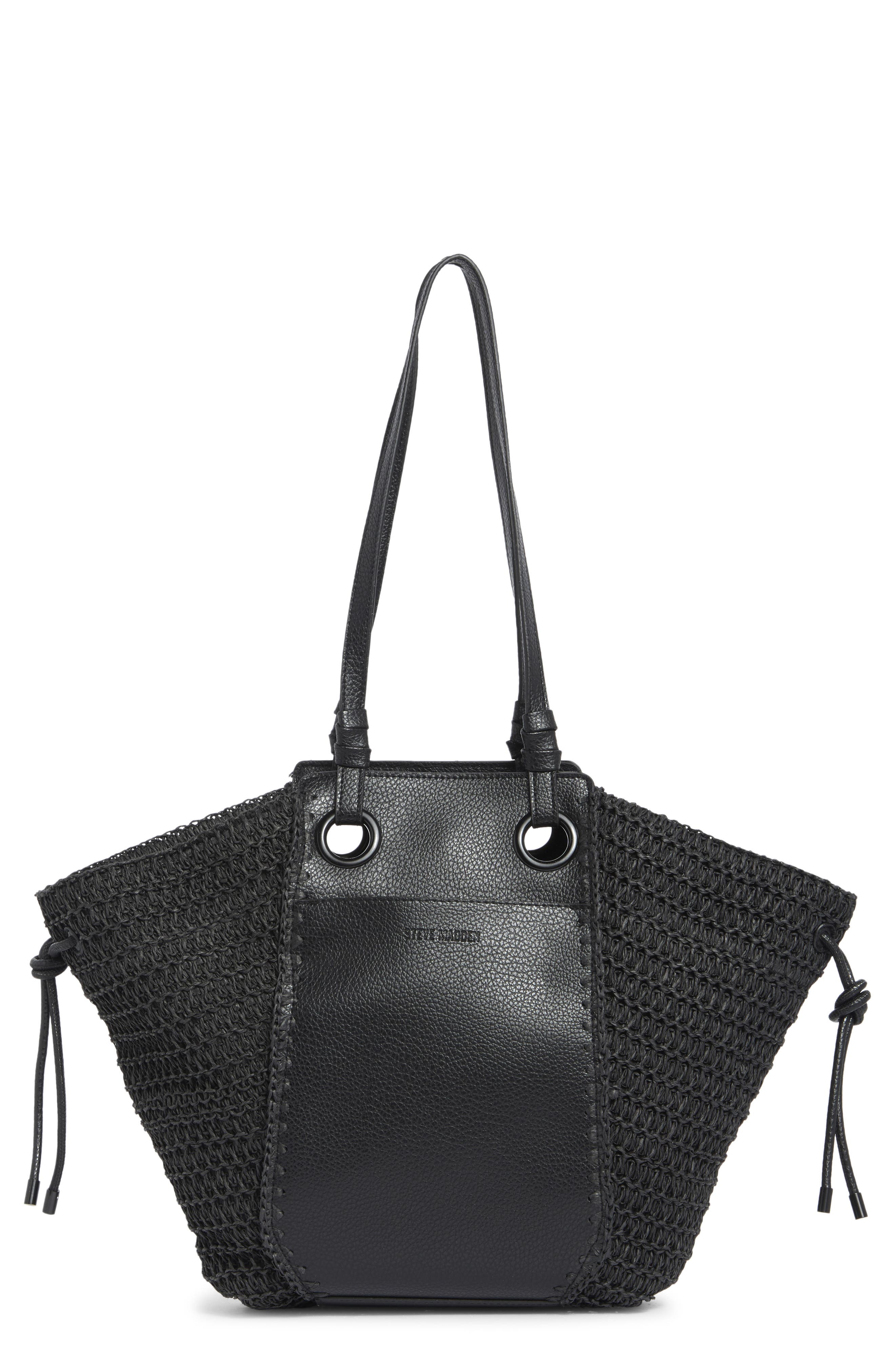 Steve Madden Bidris Mix Media Tote Bag