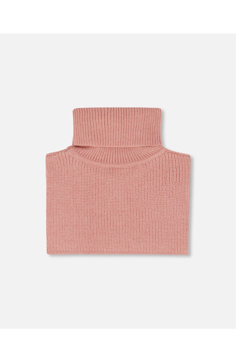 Deux par Deux Turtleneck Neckwarmer, Alternate, color, Dusty Pink