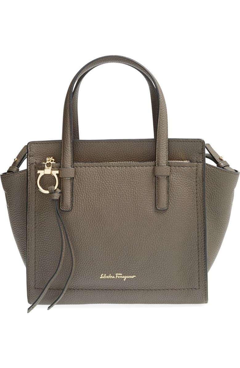 FERRAGAMO Salvatore Ferragamo 'Mini Amy' Calfskin Leather Tote, Main, color,