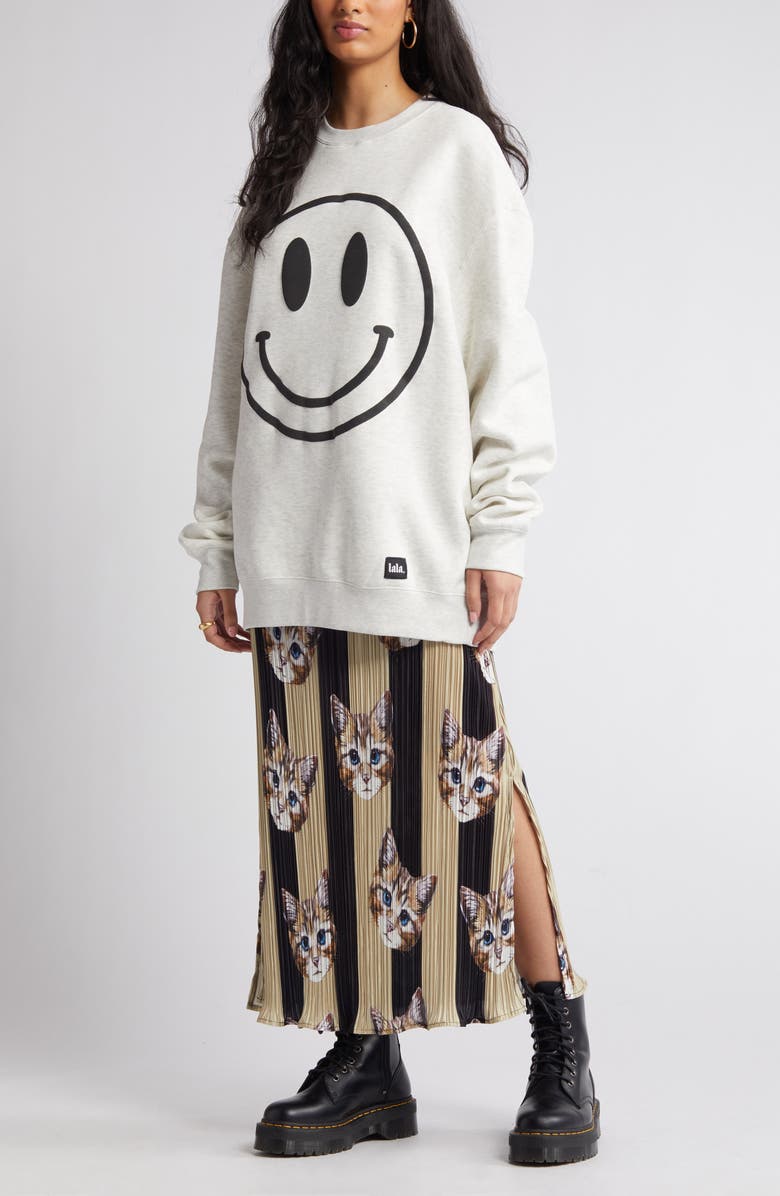 Dressed in Lala The World Needs Your Magic Sweatshirt, Main, color, Oatmeal