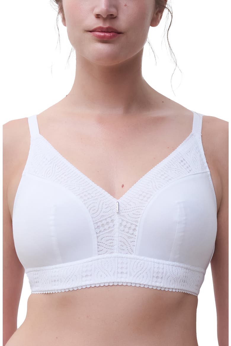 Easy Support Wireless Bra, Main, color, WHITE
