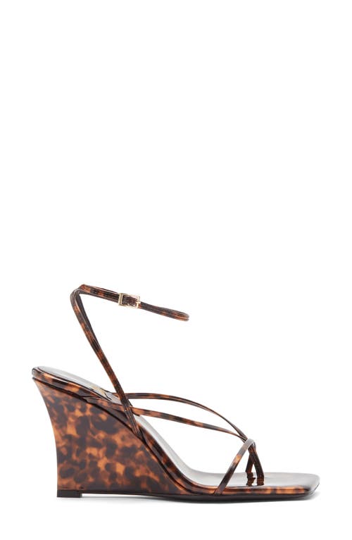 Jeffrey Campbell Herz Wedge Sandal In Brown