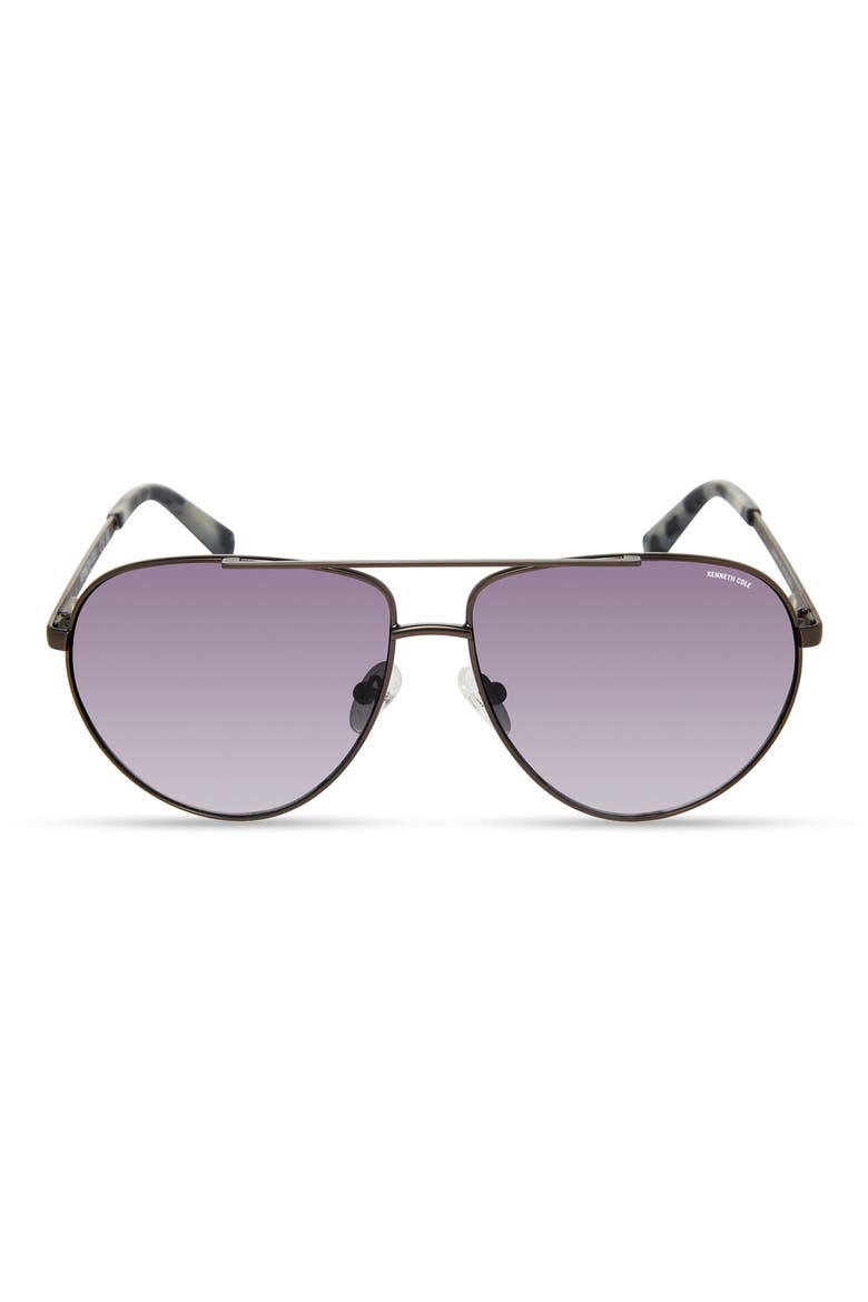 61mm Pilot Sunglasses, Main, color, MATTE GUNMETAL / SMOKE MIRROR