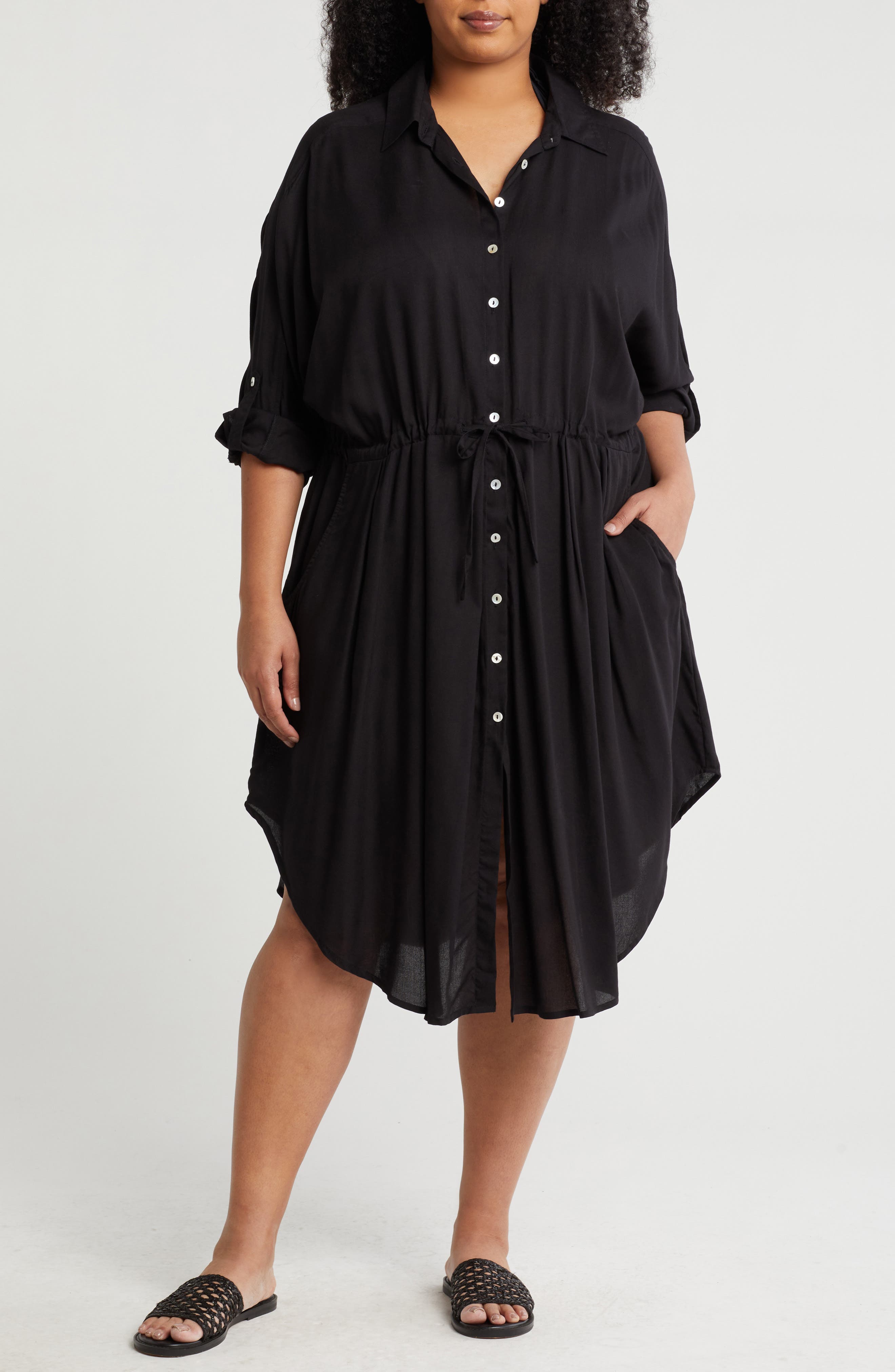 BOHO ME Long Sleeve Shirtdress