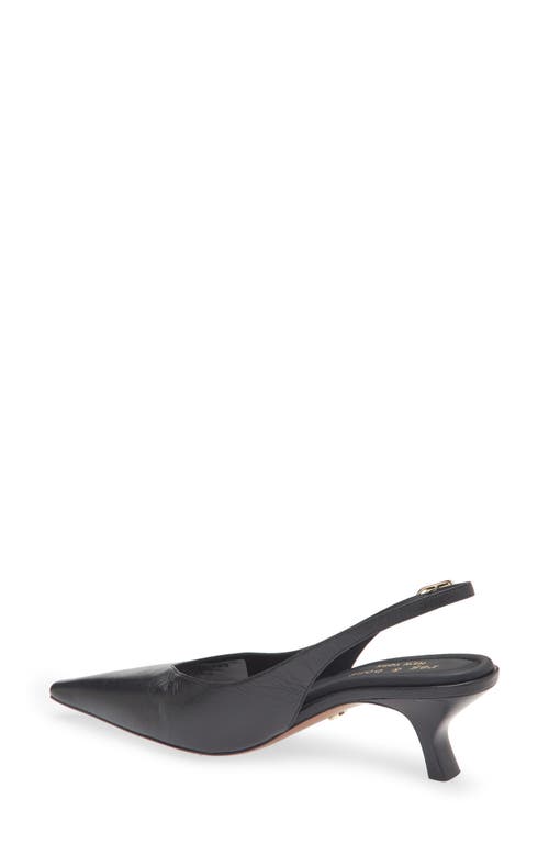 Rag & Bone Madison Slingback Pointed Toe Kitten Heel Pump In Blue