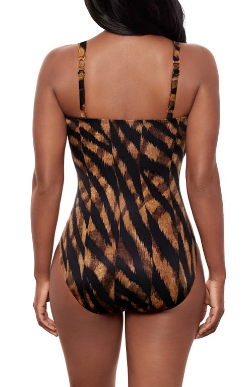 Miraclesuit Raya De Safari Europa One Piece Swimsuit In Brown