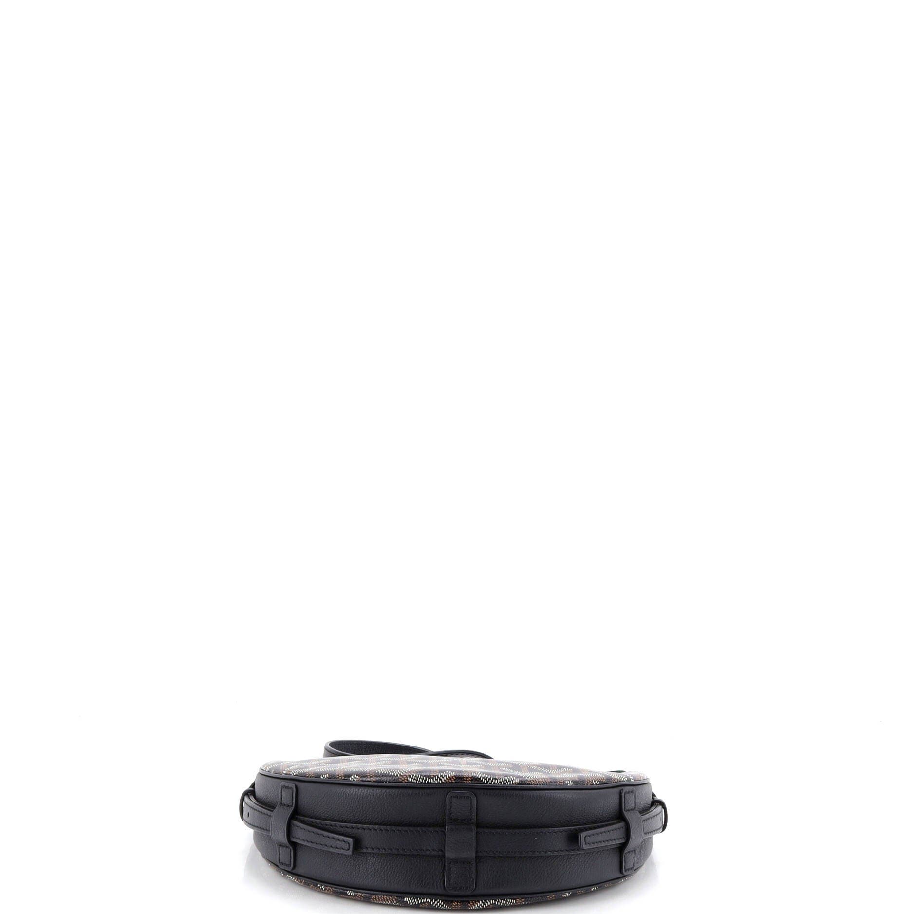 Pre-Owned Goyard Hirondelle Shoulder Bag Coated Canvas and Leather, Alternate, color, Black