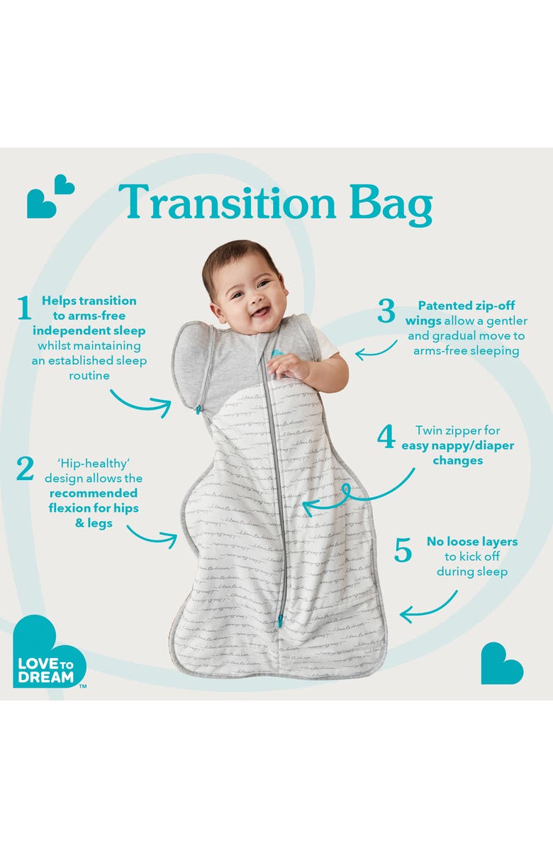 LOVE TO DREAM Swaddle Up<sup>™</sup> Transition Bag1.0 TOG Swaddle, Alternate, color, Olive