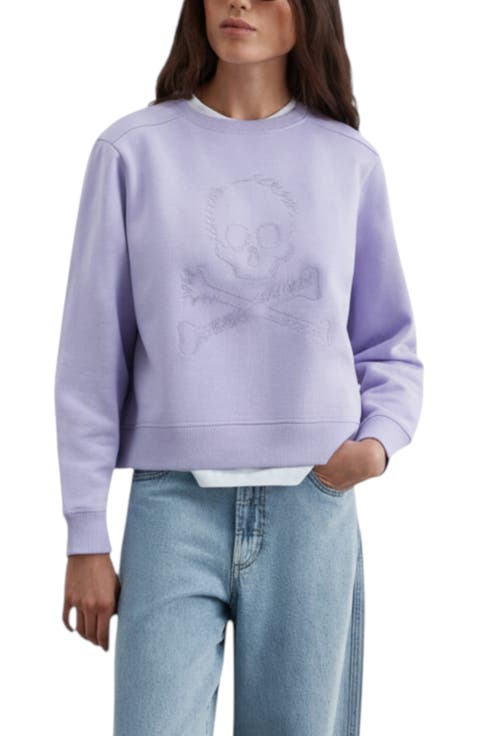 Glitter Skull Sweatshirt