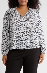 NORDSTROM RACK Ruffle Neck Top