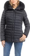 GORSKI Apres-Ski Horizontal Short Jacket With Detachable Genuine Shearling Hood Trim