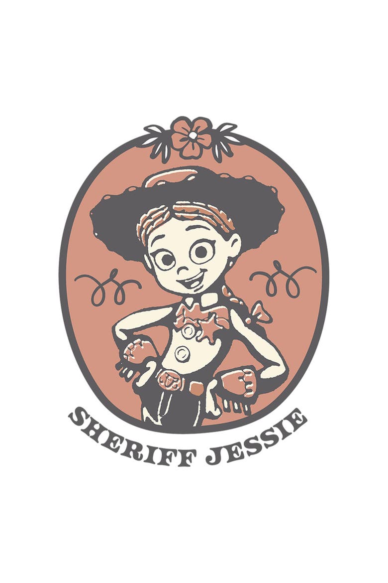 Junior's I Am Sheriff Jessie Short Sleeve Graphic T-Shirt, Alternate, color, White