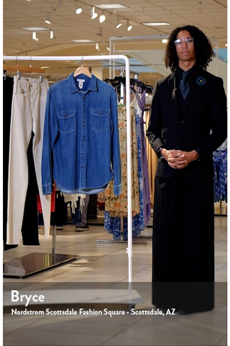 The Brace Loose Weave Denim Button-Up Shirt video