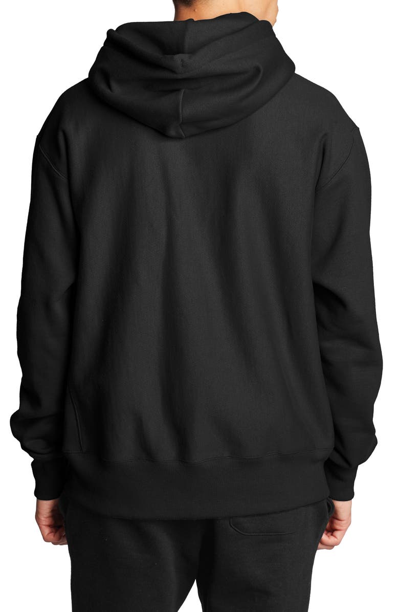 Champion Old English Script Cotton Blend Hoodie, Alternate, color,