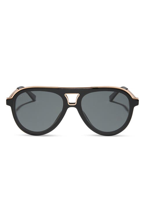 DIFF DIFF TOSCA III 56MM AVIATOR SUNGLASSES 