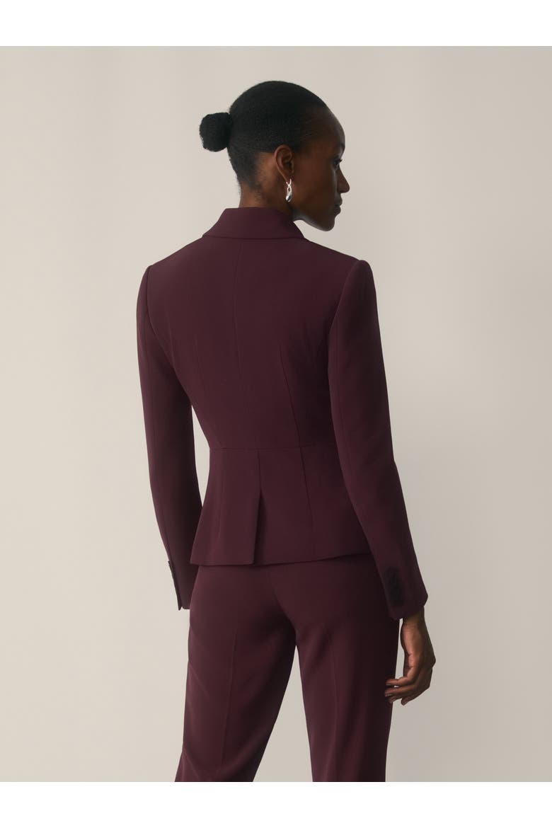 Clever Crepe Caselle Blazer, Alternate, color, Purple
