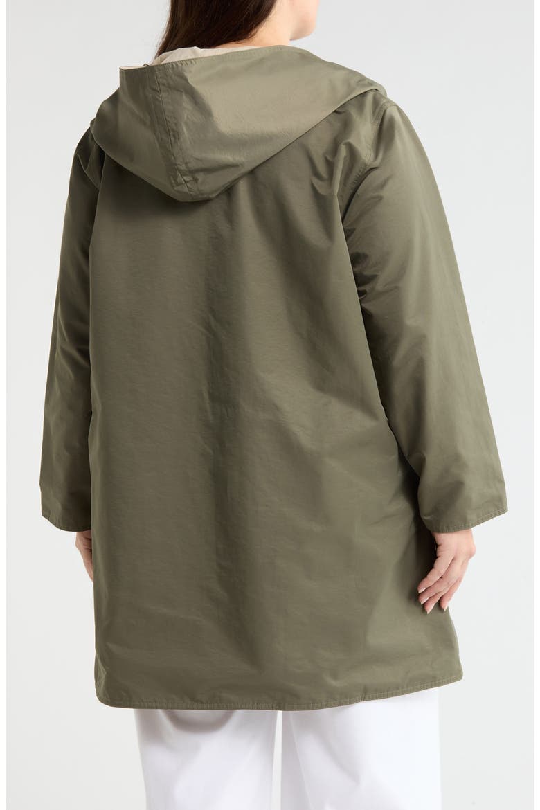 Hooded Reversible Coat, Alternate, color, BAY LEAF