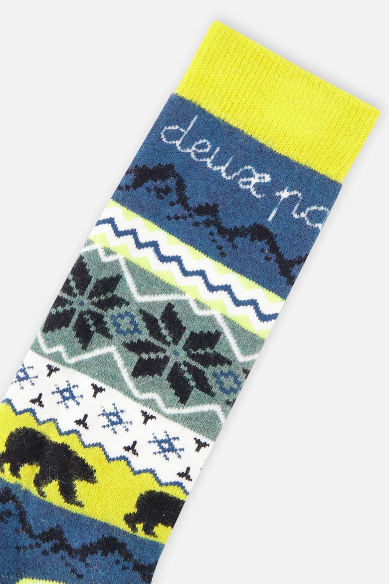 Merino Wool Padded Ski Socks, Alternate, color, Navy Blue