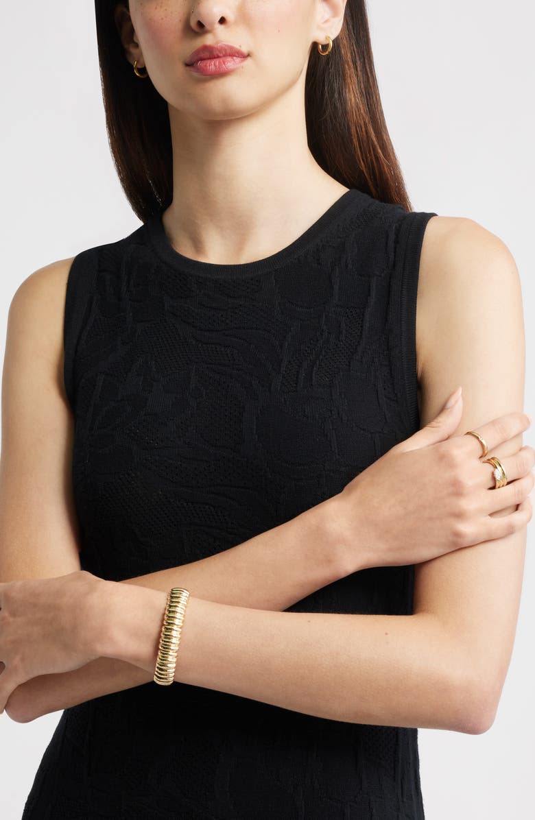 Nordstrom Set of 2 Waterproof Cubic Zirconia Stackable Rings, Alternate, color, Clear- Gold