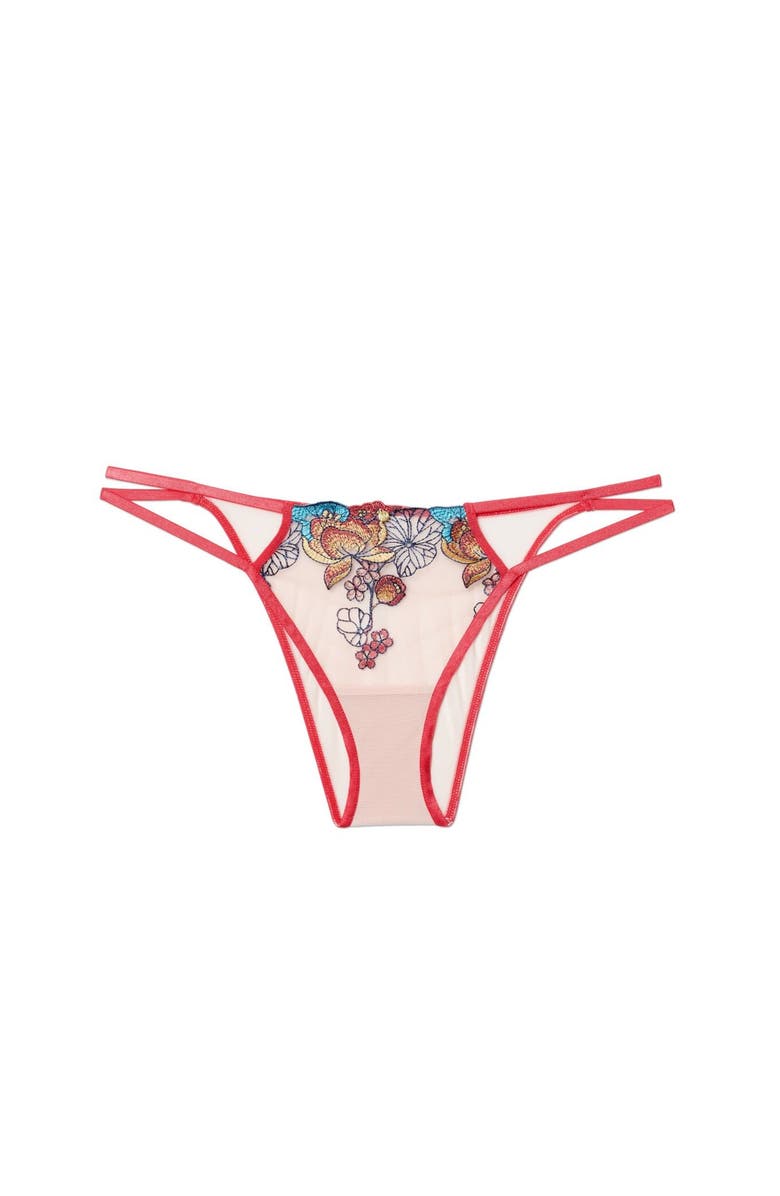 Adore Me Emilie Brazilian Panties, Alternate, color, Floral Beige