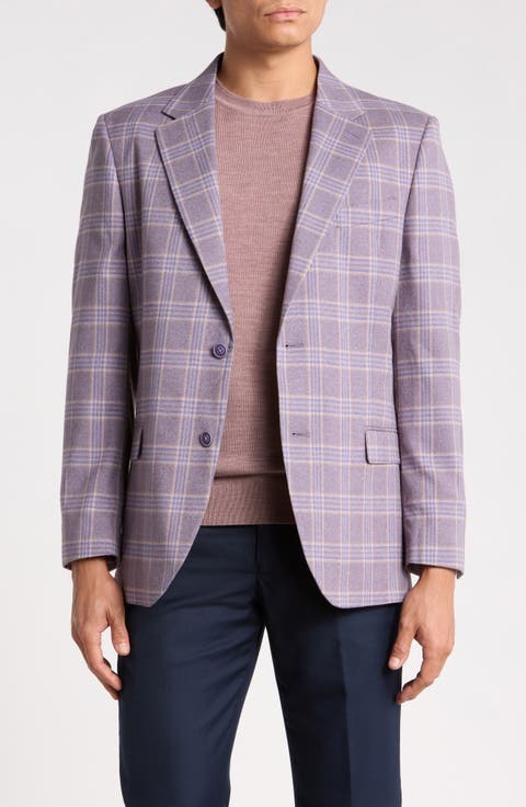 Plaid Stretch Sport Coat