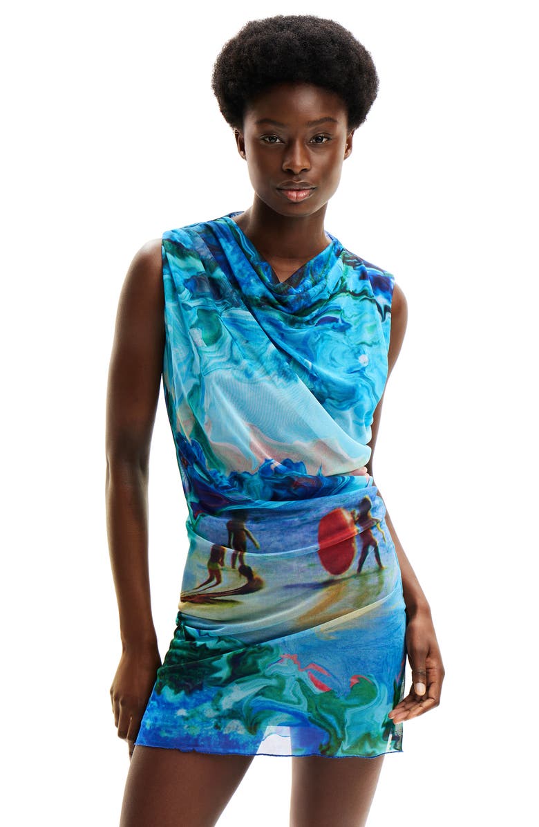 Desigual M. Christian Lacroix Tulle Minidress, Alternate, color,