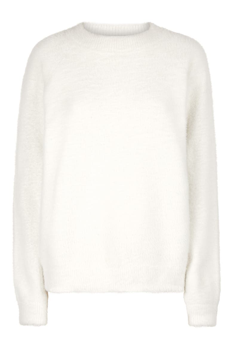 Islington Fuzzy Sweater, Alternate, color, WINTER WHITE