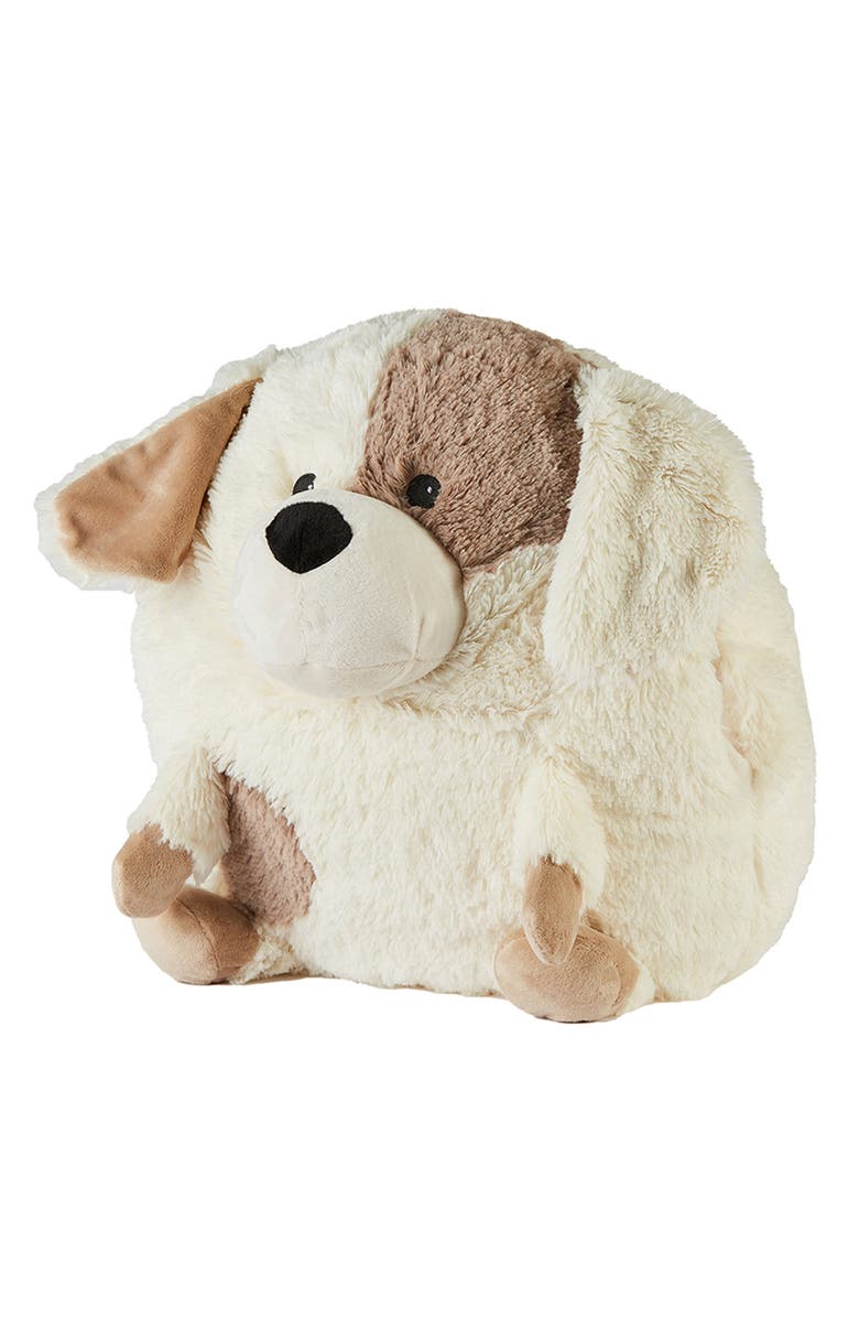 Warmies Supersized Puppy Hand Warmer Plush Toy, Main, color, Light Beige