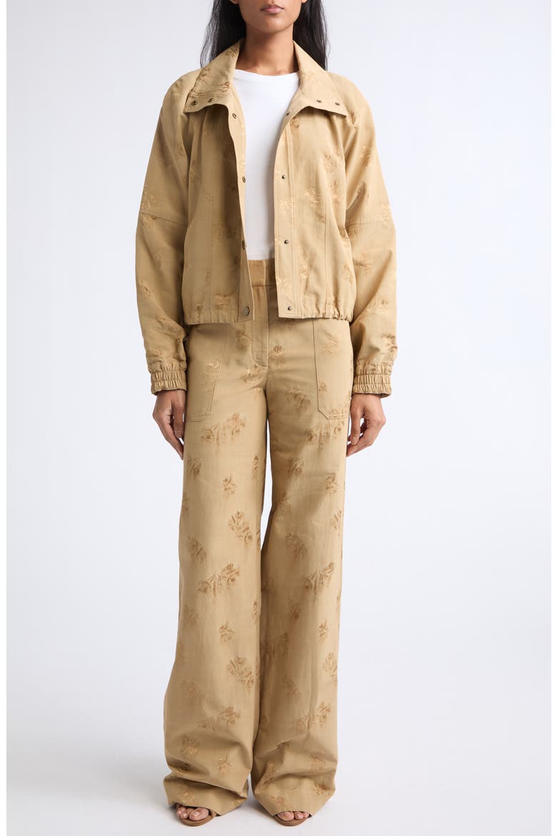 Ainsworth Floral Jacquard Jacket, Alternate, color, SAND