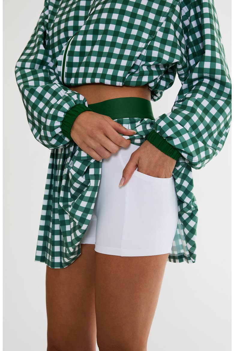 Irina Pleated Check Miniskirt, Alternate, color, FAIRWAY CHECK
