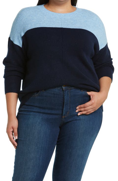Colorblock Sweater (Plus Size)