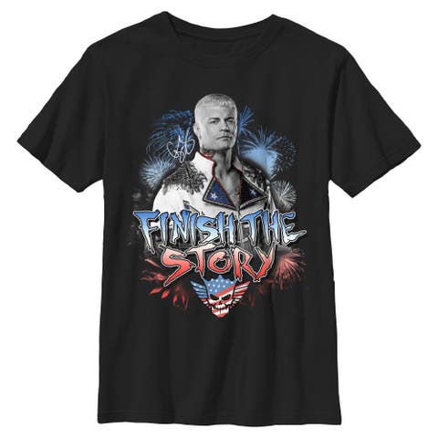 Boy's WWE Cody Rhodes Finish the Story  Graphic T-Shirt