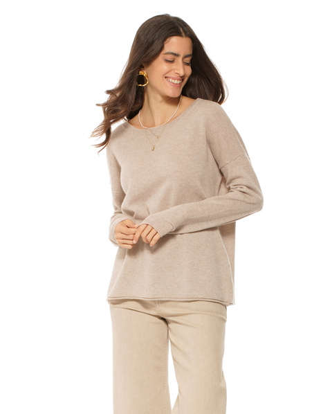 Pure Cashmere Lightweight Relaxed Crewneck Sweater