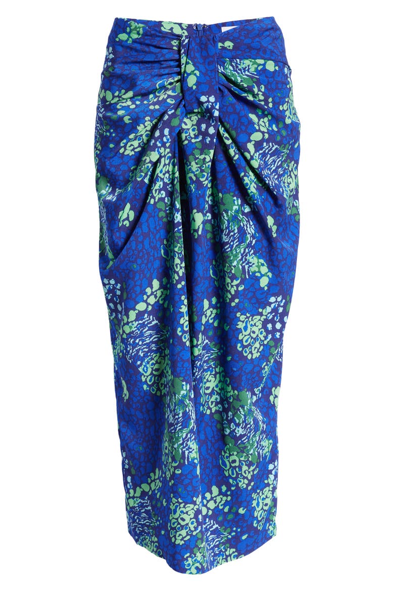 Scarlett Knot Front Skirt, Alternate, color, BLUE