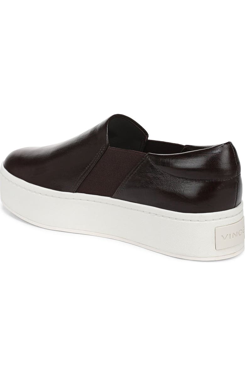 Vince Warren Platform Slip-On Sneaker, Alternate, color, Ganache