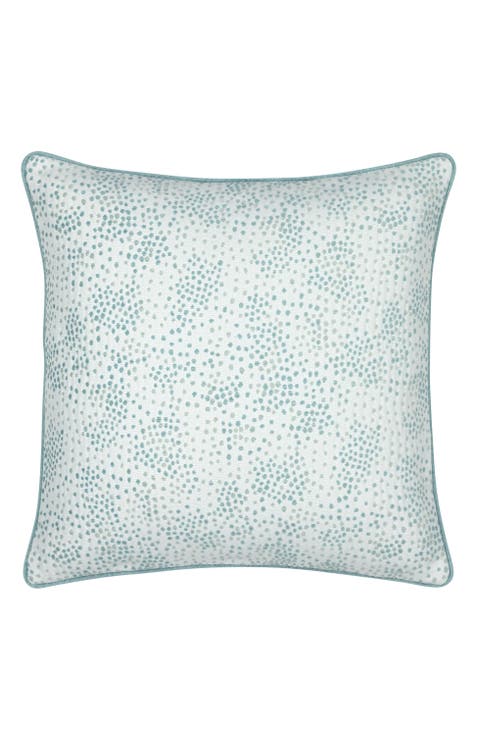 Speckle Surf with Chenille Dots Indoor & Outdoor Woven Accent Pillow