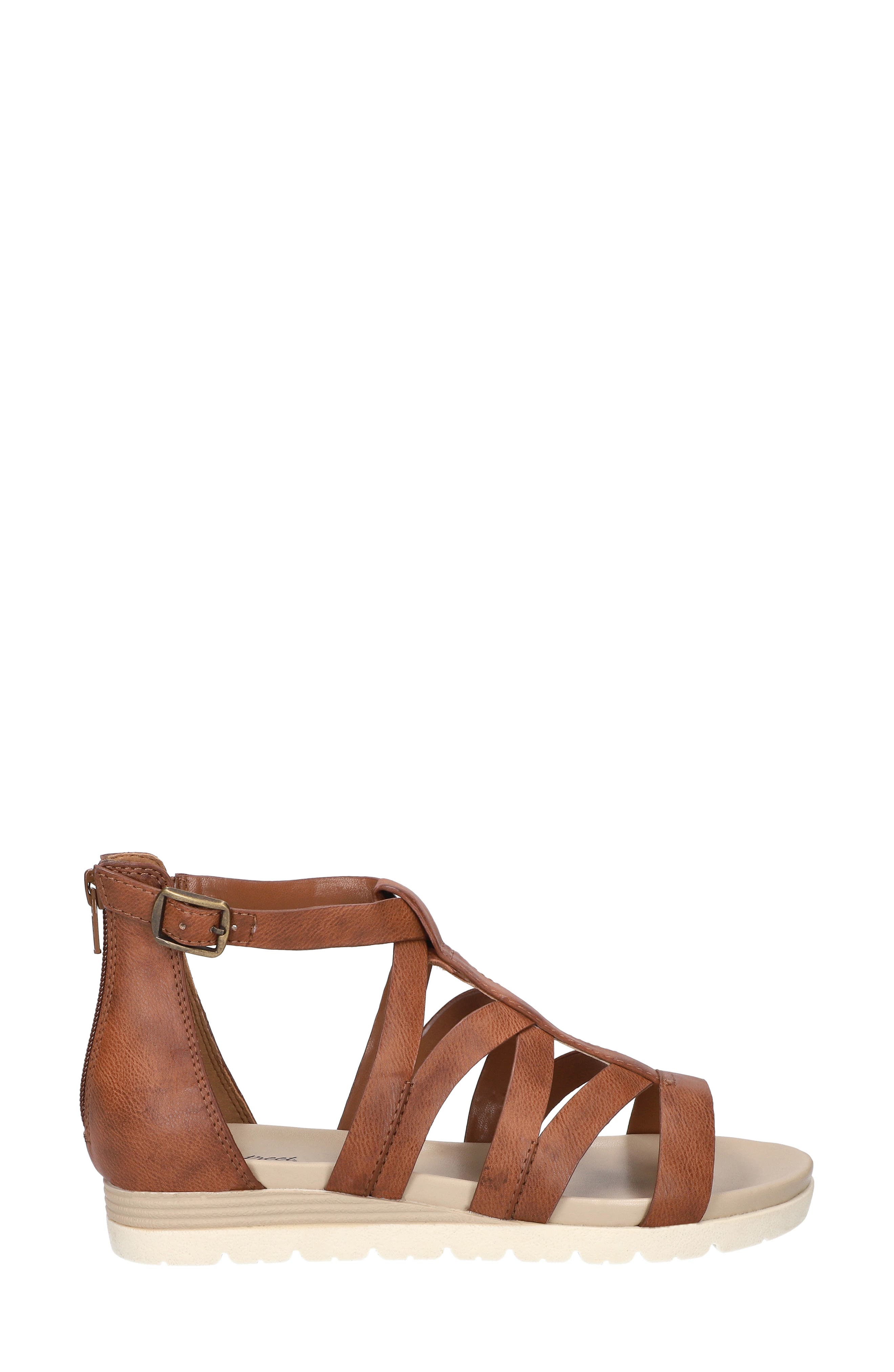 Vila Faux Leather Sandal, Alternate, color, TAN