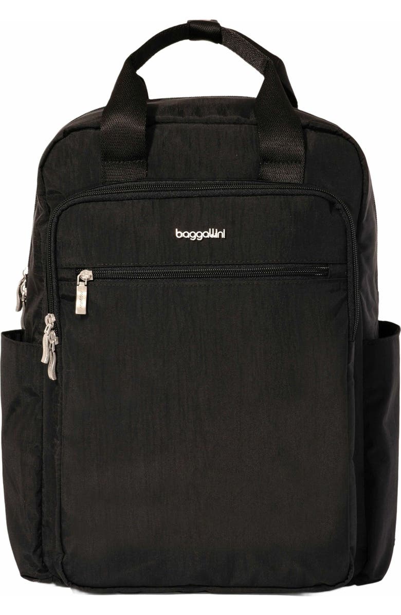 BAGGALLINI Commuter Laptop Backpack, Main, color, Black