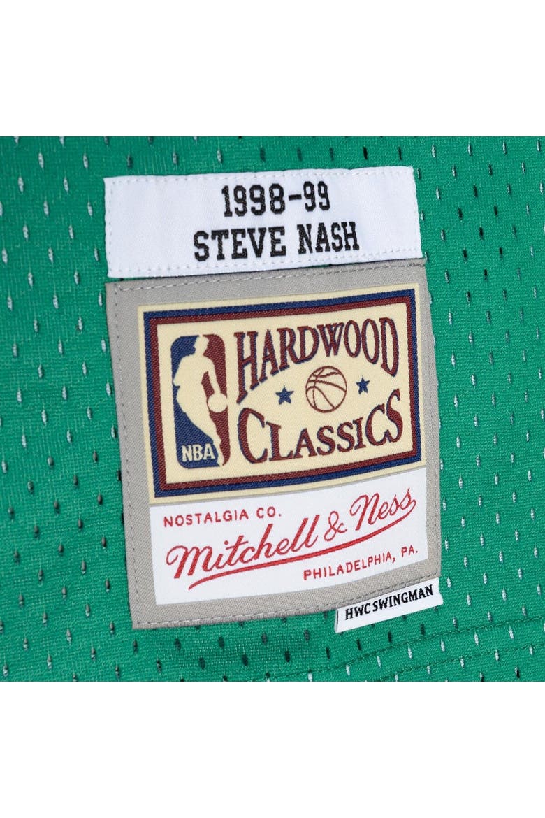 Men's Mitchell & Ness Steve Nash Blue/Green Dallas Mavericks Hardwood Classics 1998/99 Split Swingman Jersey, Alternate, color, Blue
