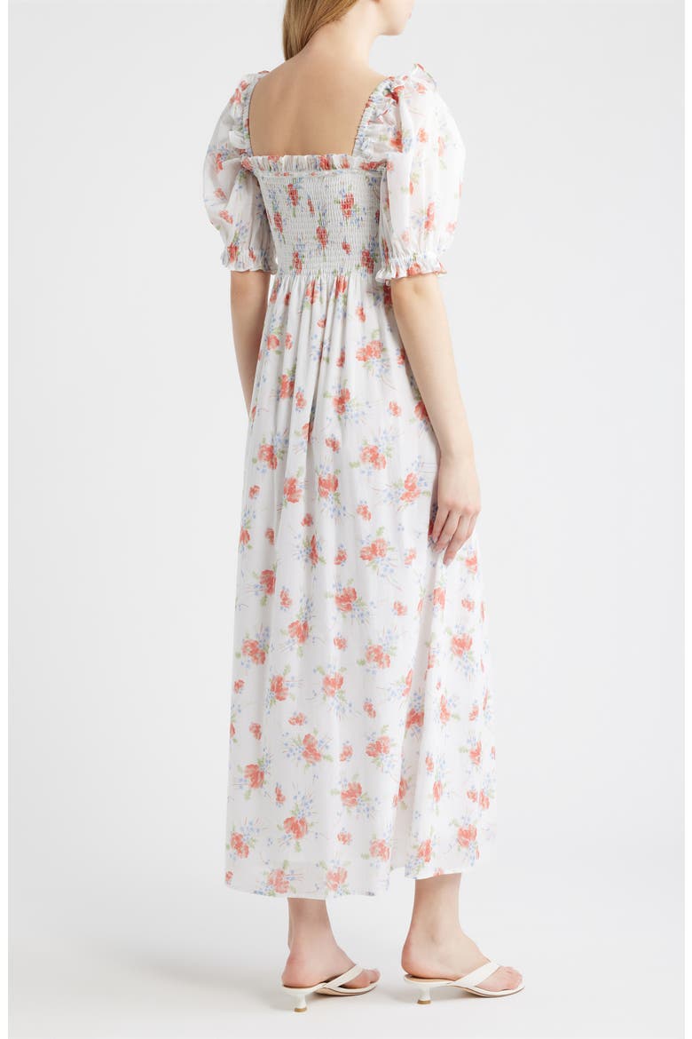 The Scarlett Nap® Fit & Flare Midi Dress, Alternate, color, SUNBURST BLOSSOMS