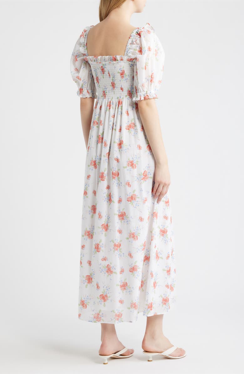 Hill House Home The Scarlett Nap<sup>®</sup> Fit & Flare Midi Dress, Alternate, color, Sunburst Blossoms