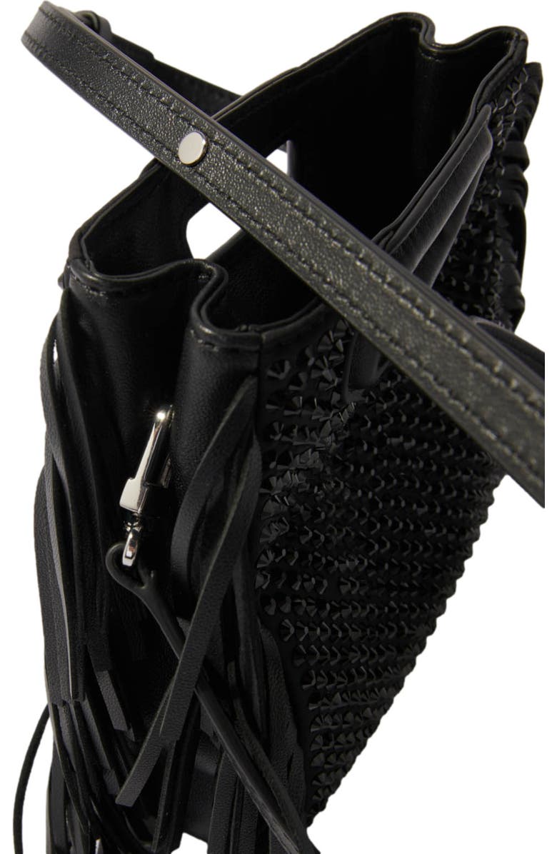 maje M mini rhinestone bag, Alternate, color,