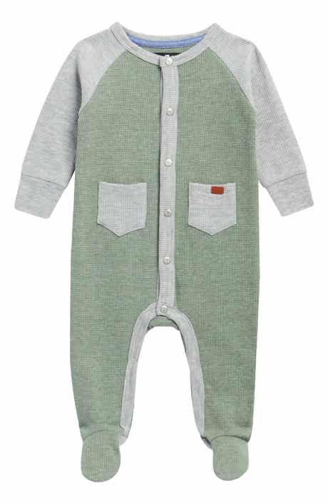 7 For All Mankind Colorblock Waffle Knit Footie