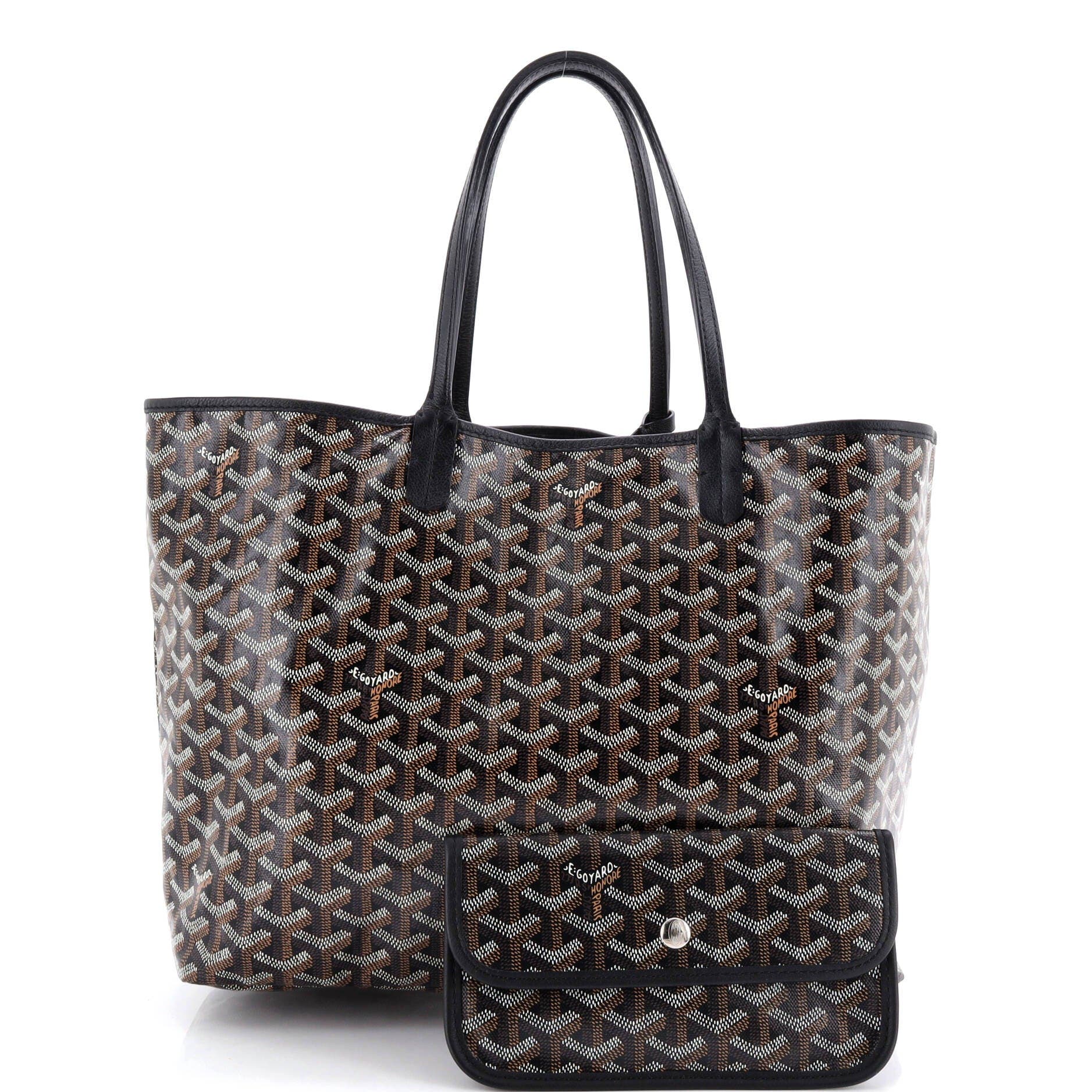 Pre-Owned Goyard Saint Louis Tote Coated Canvas PM, Alternate, color, Black