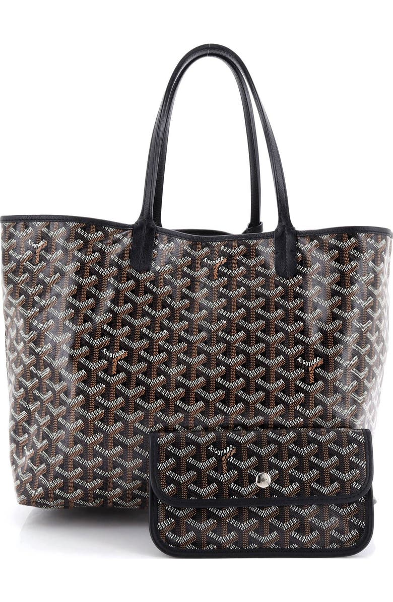 Pre-Owned Goyard Saint Louis Tote Coated Canvas PM, Alternate, color, Black