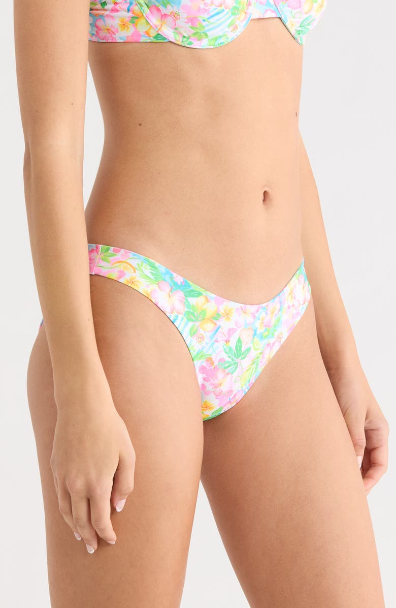 Kulani Kinis Minimal Bikini Bottoms, Alternate, color, Summer Daydreams